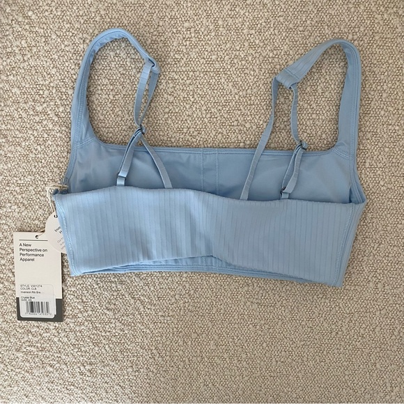 NWT Vuori Inversion Rib Bra & Legging Set 'Crystal Blue' Size XS - Picture 6 of 15